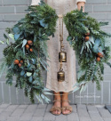 Asymmetrical Christmas wreath - 70 cm