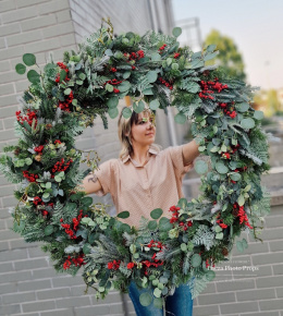 Christmas wreath - 100 cm - symmetrical