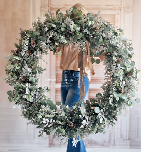 Christmas wreath - 100 cm - symmetrical