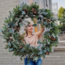 Couronne de Noël - 80 cm - symétrique