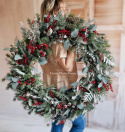 Christmas wreath - 80 cm - symmetrical