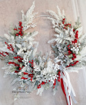 Asymmetrical Christmas wreath - 75 cm