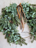 Asymmetrical Christmas wreath - 65 cm