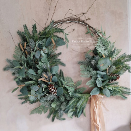 Asymmetrical Christmas wreath - 65 cm