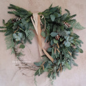 Asymmetrical Christmas wreath - 65 cm