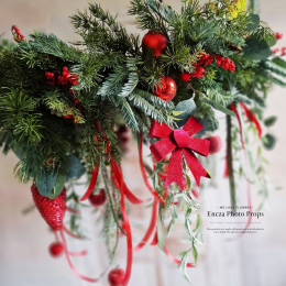 Asymmetrical Christmas wreath - 80 cm