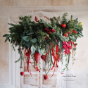 Asymmetrical Christmas wreath - 80 cm