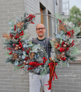 Asymmetrical Christmas wreath - 80 cm