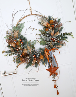 Asymmetrical Christmas wreath - 50 cm