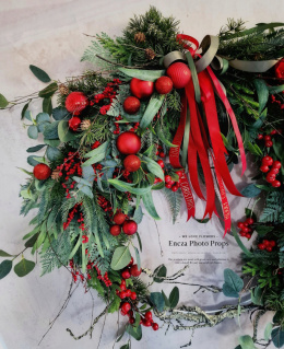 Asymmetrical Christmas wreath - 90 cm