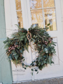 Asymmetrical Christmas wreath - 95 cm