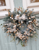 Christmas heart wreath - 48 cm