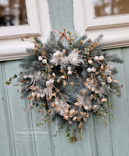 Christmas heart wreath - 48 cm