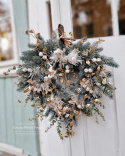 Christmas heart wreath - 48 cm