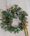 Christmas wreath - 60 cm - asymmetrical