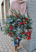 Christmas wreath - 60 cm - asymmetrical