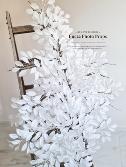 FICUS branch - TOTAL WHITE - 160 cm