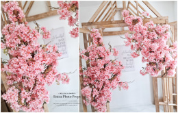 MYRTLE branch - 140 cm - PINK