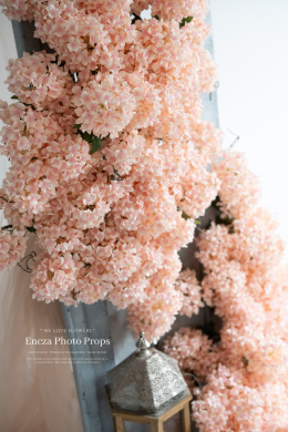 Hydrangea branch - PEACH/IVORY - 160 cm