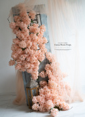 Hydrangea branch - PEACH/IVORY - 160 cm