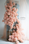 Hydrangea branch - PEACH/IVORY - 160 cm