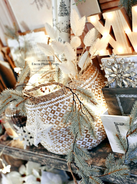 PANIER DÉCORATIF EN HERBE DE MER