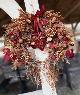 Couronne de Noël asymétrique - 50/60 cm