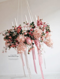 Hanging wreath/candlestick 80 cm (without tulle and candles)