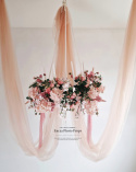 Hanging wreath/candlestick 80 cm (without tulle and candles)