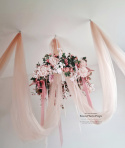 Hanging wreath/candlestick 80 cm (without tulle and candles)