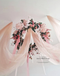 Hanging wreath/candlestick 80 cm (without tulle and candles)