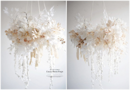 Hanging wreath/candlestick 80 cm