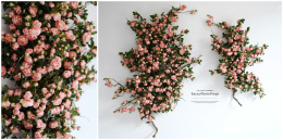 Lot de branches de rosiers - MAUVE PINK - 150 cm + 100 cm