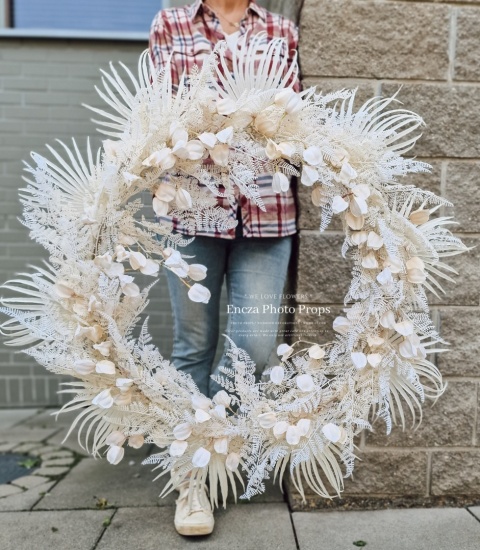 Symetryczny wieniec BOHO - 85 cm