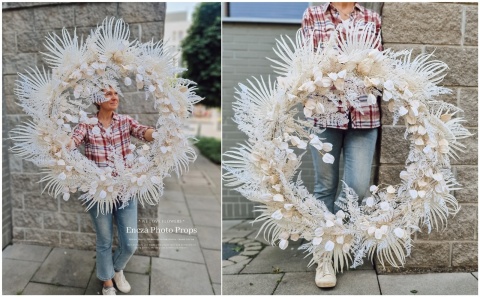 Symetryczny wieniec BOHO - 85 cm