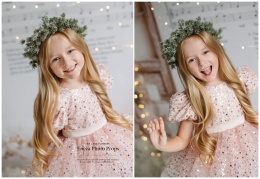 Świąteczny wianek symetryczny