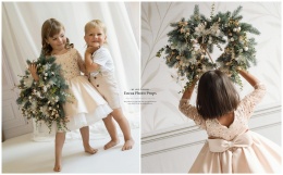 Christmas heart wreath - 48 cm