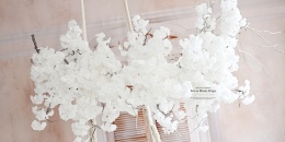 CLOUD branch - 200 cm - WHITE