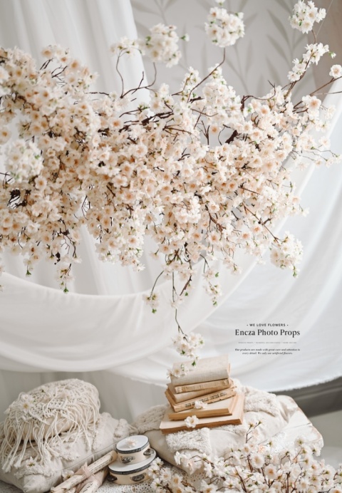 Gałąź jabłoni - 160 cm - Apricot