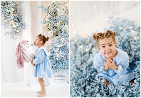 Gałąź jabłoni NIEBIESKA