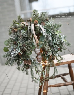 Asymmetrical Christmas wreath - 50 cm