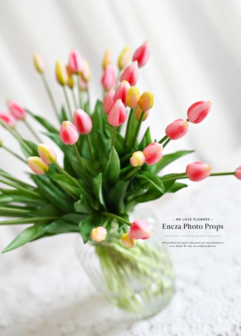 TULIPANY - silikonowe - 42 sztuki