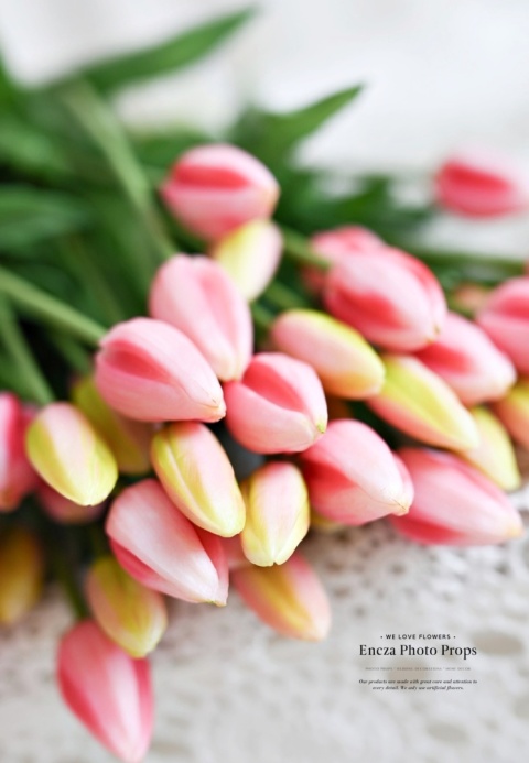 TULIPANY - silikonowe - 42 sztuki