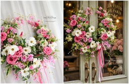 Asymmetrical spring wreath - 50 cm