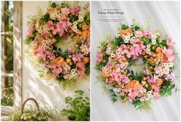 Symmetrical spring wreath - 48 cm