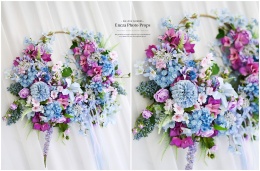 Asymmetrical spring wreath - 58 cm