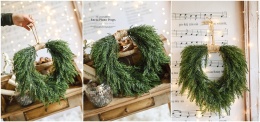 Symmetrical Christmas wreath - 40 cm