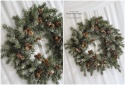 Wianek z modrzewia - ok.60 cm - RUSTIC