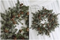 Wianek z modrzewia - ok.75 cm - RUSTIC