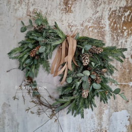 Christmas wreath - 70 cm - asymmetrical